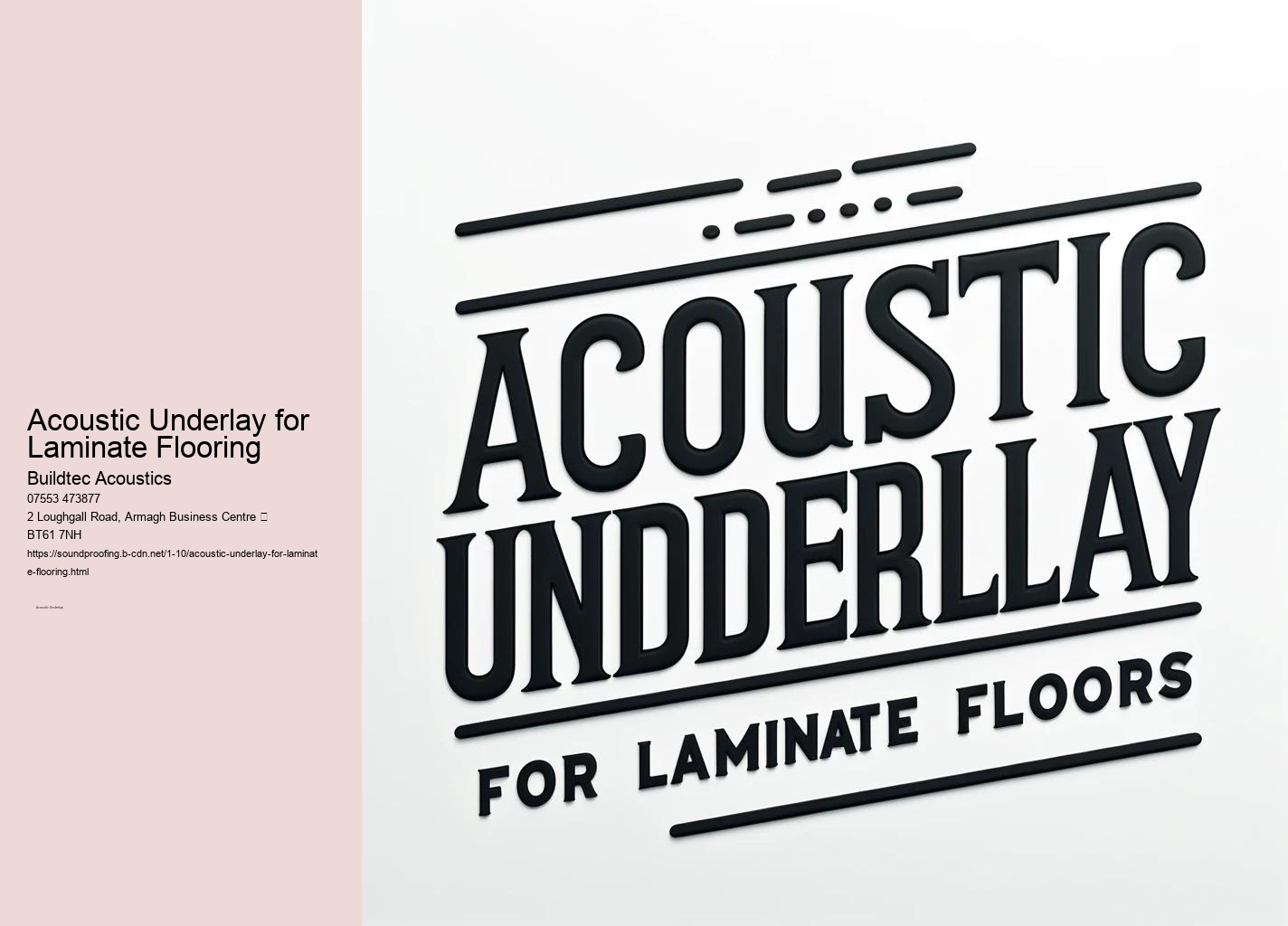 Acoustic Underlays and Their Impact on Building Standards